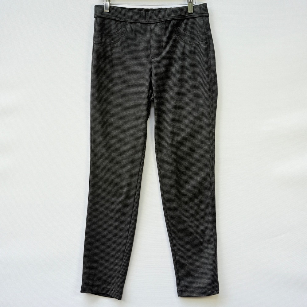 Dash‎ Grey Houndstooth Pull On Pants Womens Small Career Casual Stretch Trousers